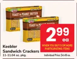 ACME Keebler Sandwich Crackers offer