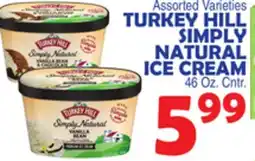 Bravo Supermarkets TURKEY HILL SIMPLY NATURAL ICE CREAM offer
