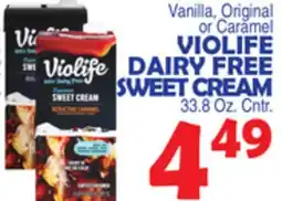 Bravo Supermarkets VIOLIFE DAIRY FREE SWEET CREAM offer