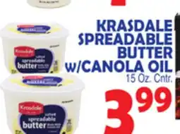 Bravo Supermarkets KRASDALE SPREADABLE BUTTER W/CANOLA OIL offer