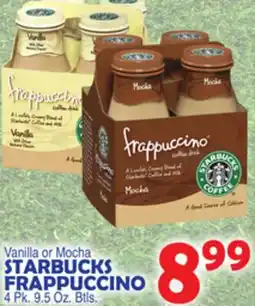 Bravo Supermarkets STARBUCKS FRAPPUCCINO offer