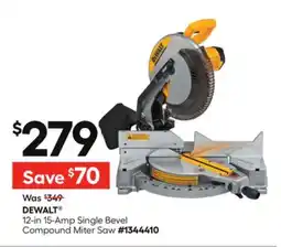 Lowe's DEWALT 12-in 15-Amp Single Bevel Compound Miter Saw offer