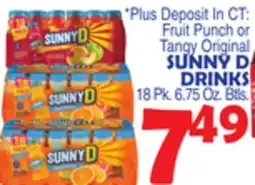 Bravo Supermarkets SUNNY D DRINKS offer