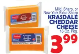 Bravo Supermarkets KRASDALE CHEDDAR CHEESE offer
