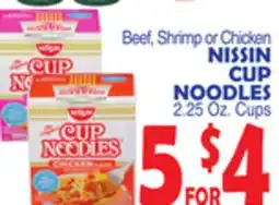 Bravo Supermarkets NISSIN CUP NOODLES offer