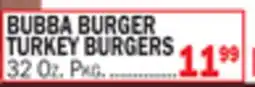 Bravo Supermarkets BUBBA BURGER TURKEY BURGERS offer