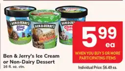 ACME Ben & Jerry's Ice Cream or Non-Dairy Dessert offer