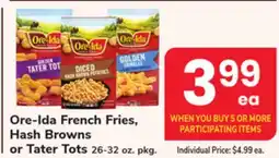 ACME Ore-Ida French Fries, Hash Browns or Tater Tots offer
