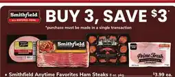 ACME Smithfield Anytime Favorites Ham Steaks offer