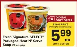 ACME Fresh Signature SELECT Packaged Heat N' Serve Soup offer