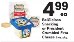 ACME BelGioioso Snacking or Président Crumbled Feta Cheese offer