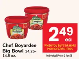 ACME Chef Boyardee Big Bowl offer