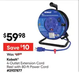 Lowe's Kobalt 4-Outlet Extension Cord offer