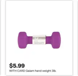 CVS Gaiam hand weight offer