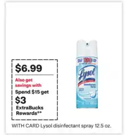 CVS Lysol disinfectant spray offer