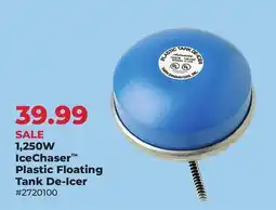 Runnings Farm Innovators 1,250W IceChaser Plastic Floating Tank De-Icer offer