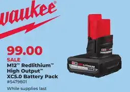 Runnings M12 Redlithium High Output XC5.0 Battery Pack offer