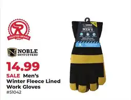 Runnings Noble Outfitters Men's Winter Fleece Lined Work Gloves offer