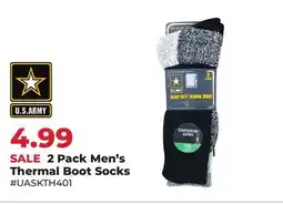 Runnings US Army 2 Pack Men's Thermal Boot Socks offer