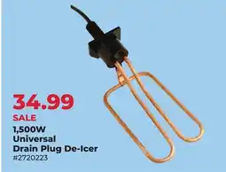 Runnings 1,500W Universal Drain Plug De-Icer offer