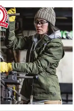 Runnings Noble Outfitters Women's Fullflexx Hooded Canvas Faux-Fur Lined Jacket offer