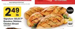 Safeway Signature Select Boneless Skinless Chicken Breast offer