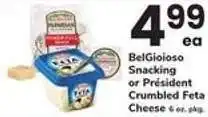 Safeway BelGioioso Snacking or Président Crumbled Feta Cheese offer