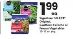 Safeway Signature Select Frozen Vegetables offer