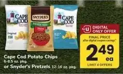 Safeway Cape Cod Potato Chips or Snyder's Pretzels offer