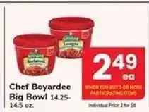 Safeway Chef Boyardee Big Bowl offer