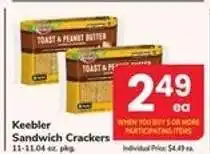 Safeway Keebler Sandwich Crackers offer