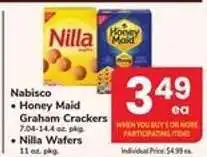Safeway Nabisco Honey Maid Graham Crackers or Nilla Wafers offer