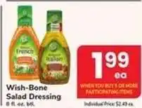 Safeway Wish-Bone Salad Dressing offer