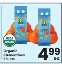 Safeway Organic Clementines offer