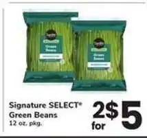 Safeway Signature SELECT Green Beans offer
