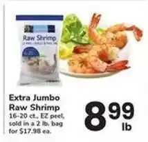 Safeway Extra Jumbo Raw Shrimp offer