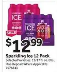 Stop&Shop Sparkling Ice 12 Pack offer