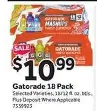 Stop&Shop Gatorade 18 Pack offer