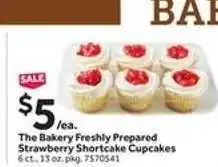 Stop&Shop The Bakery Freshly Prepared Strawberry Shortcake Cupcakes offer