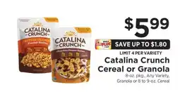 ShopRite Catalina Crunch Cereal or Granola offer