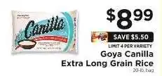 ShopRite Goya Canilla Extra Long Grain Rice offer