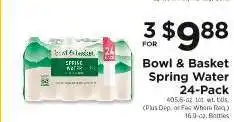 ShopRite Bowl & Basket Spring Water 24-Pack offer