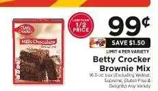 ShopRite Betty Crocker Brownie Mix offer