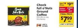 ShopRite Chock full O'Nuts Ground Coffee offer