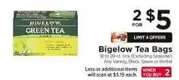 ShopRite Bigelow Tea Bags offer
