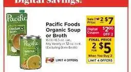 ShopRite Pacific Foods organic soup or broth offer