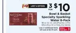 ShopRite Bowl & Basket Specialty Sparkling Water 8-Pack offer