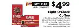 ShopRite Eight O'Clock Coffee offer