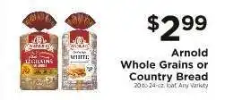 ShopRite Arnold Whole Grains or Country Bread offer