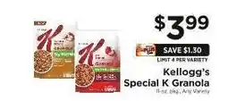 ShopRite Kellogg’s Special K Granola offer